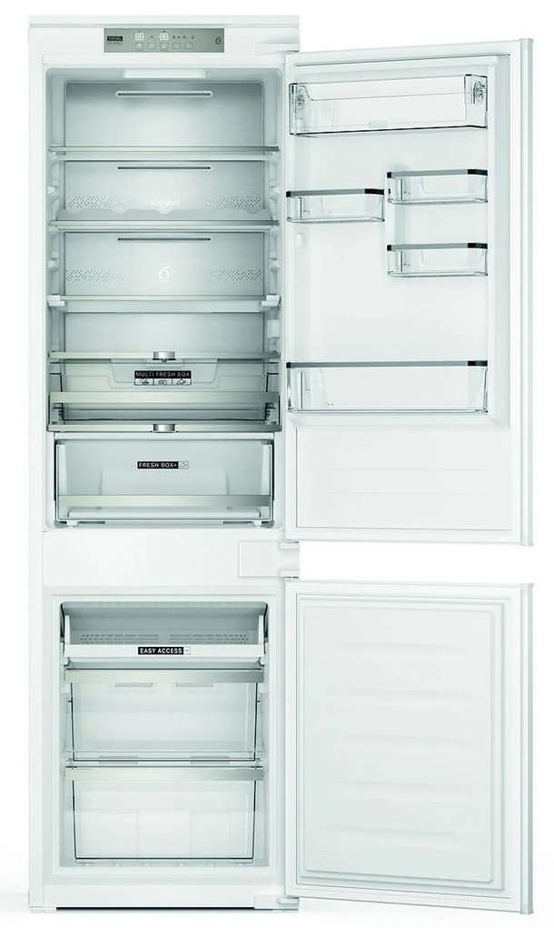 Whirlpool WHC18 T574 P Εντοιχιζόμενος Ψυγειοκαταψύκτης 250lt NoFrost Υ177xΠ54xΒ54.5εκ. Λευκός