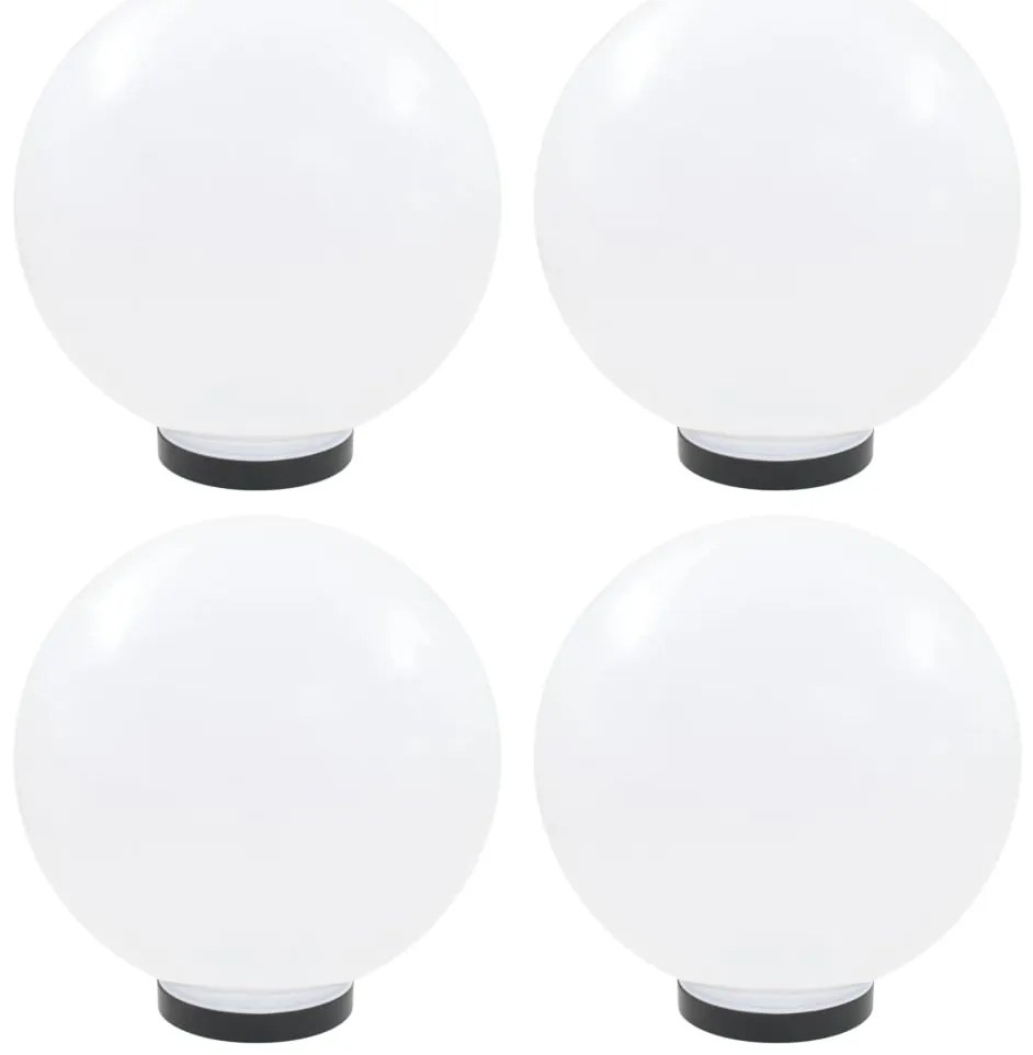 vidaXL Φωτιστικά Μπάλα LED 4 τεμ. Σφαιρικά 30 εκ. Ακρυλικά (PMMA)