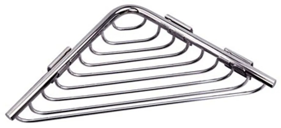 Γωνιακή Ραφιέρα Μπάνιου Reti 9631 15x15cm Chrome Karag Stainless Steel