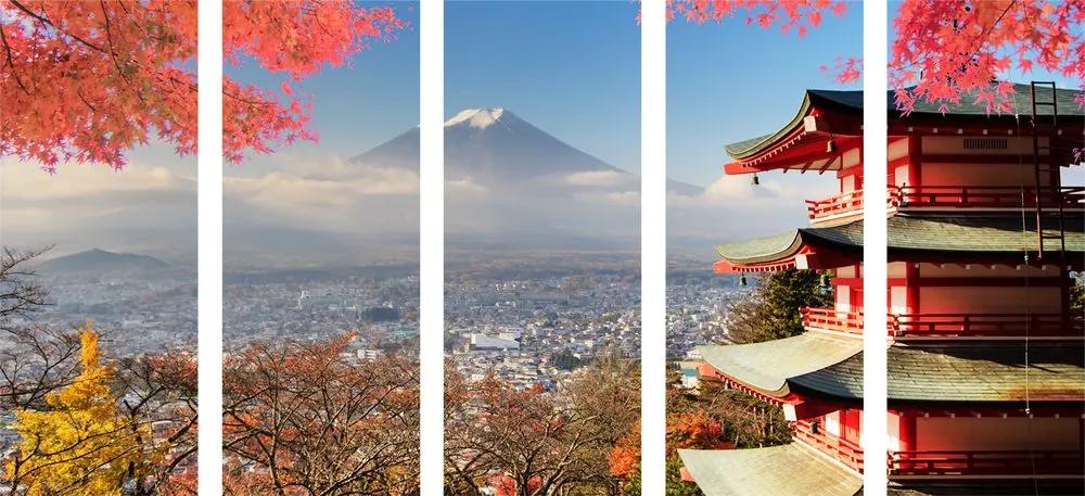 Εικόνα 5 μερών φθινόπωρο στην Ιαπωνία