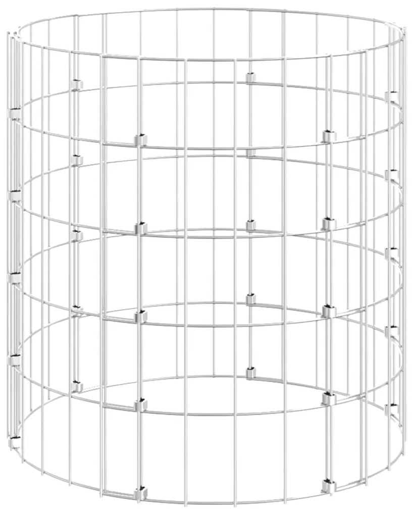 vidaXL Κομποστοποιητής Κήπου Ø50x50 εκ. Γαλβανισμένος Χάλυβας