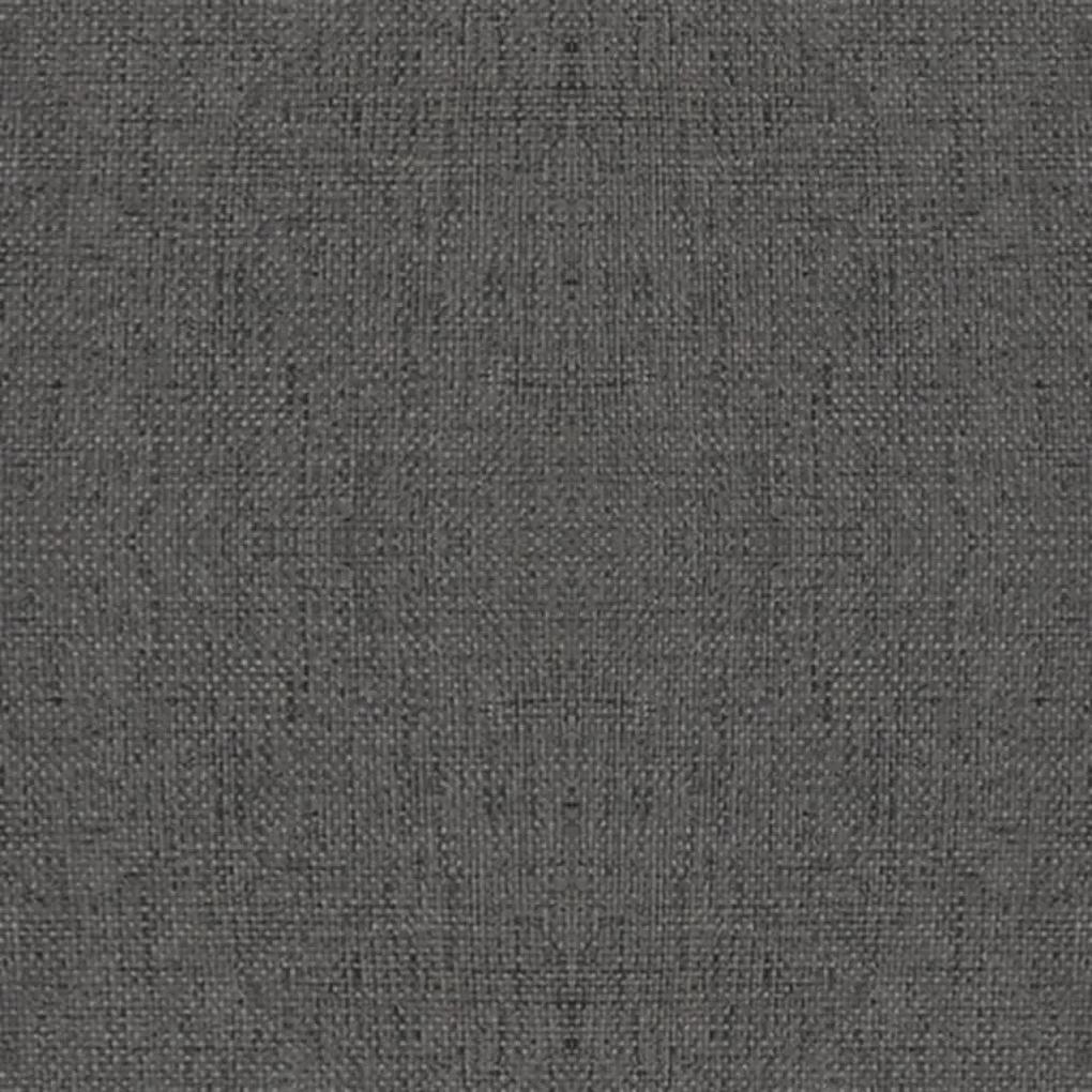 Καρέκλα Τραπεζαρίας Περιστρεφόμενη Σκούρο Γκρι Υφασμάτινη - Γκρι
