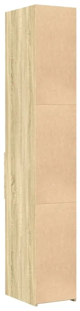 vidaXL Ντουλάπι Sonoma Δρυς 30x42,5x185 εκ. από Επεξεργασμένο Ξύλο