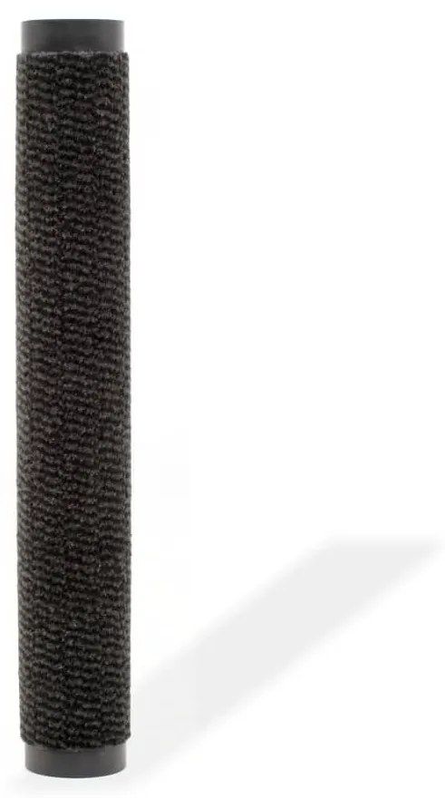 Πατάκι Απορροφητικό Σκόνης Ορθογώνιο Μαύρο 90 x 150 εκ Θυσανωτό - Μαύρο