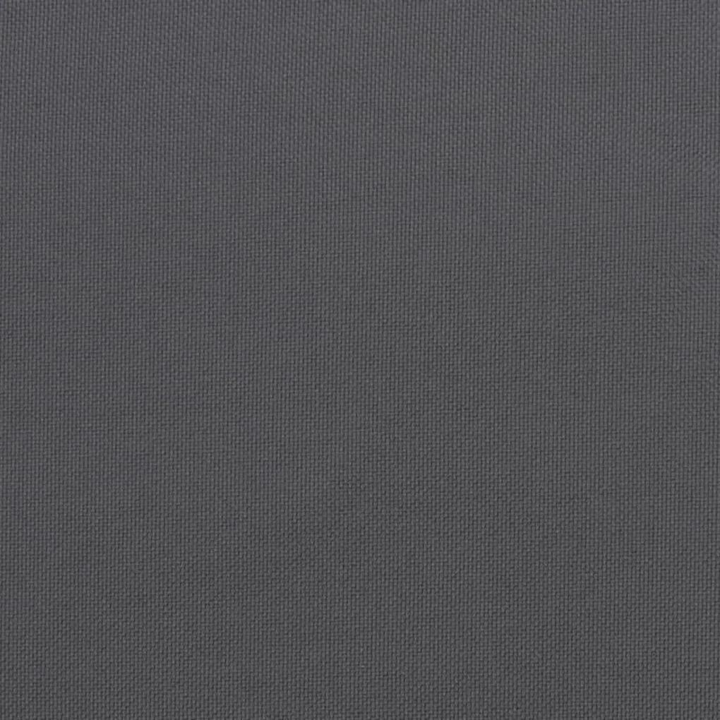 Μαξιλάρι Πάγκου Κήπου Ανθρακί 120x50x7 εκ. Ύφασμα Oxford - Ανθρακί