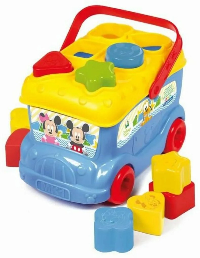 Διαδραστικό Παιδικό Παιχνίδι Clementoni The Mickey Mouse Bus 9 Τεμάχια