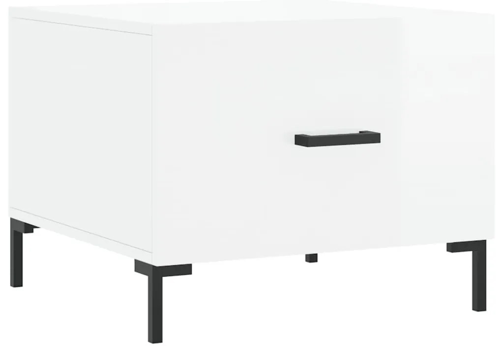 vidaXL Τραπεζάκια Σαλονιού 2 τεμ. Λευκά 50x50x40 εκ Επεξεργασμένο Ξύλο