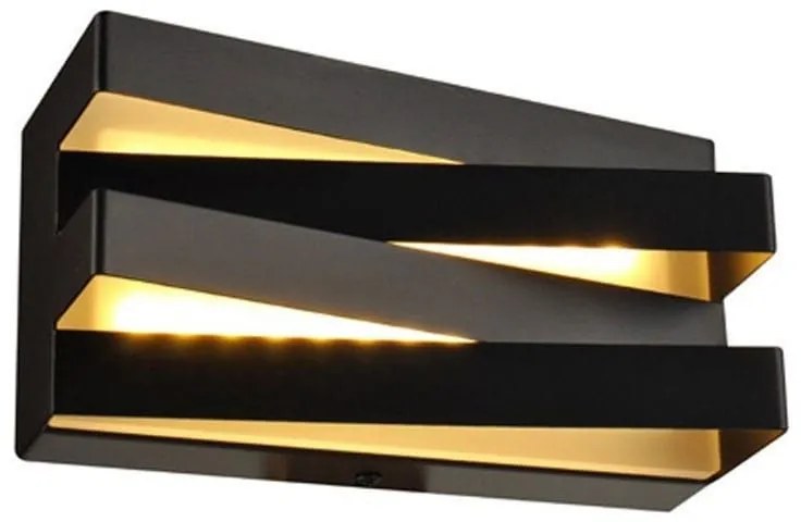 Φωτιστικό Τοίχου - Απλίκα Led V80LEDW20BK 12W 3000K 960lm 20X11X9 Black Aca Decor Metal