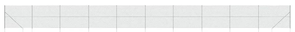 Συρματόπλεγμα Περίφραξης Ασημί 1,8 x 25 μ. με Καρφωτές Βάσεις - Ασήμι