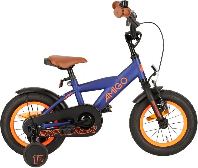 Explorer 12 Inch Boys Coaster Brake BlueOrangeAMIGO