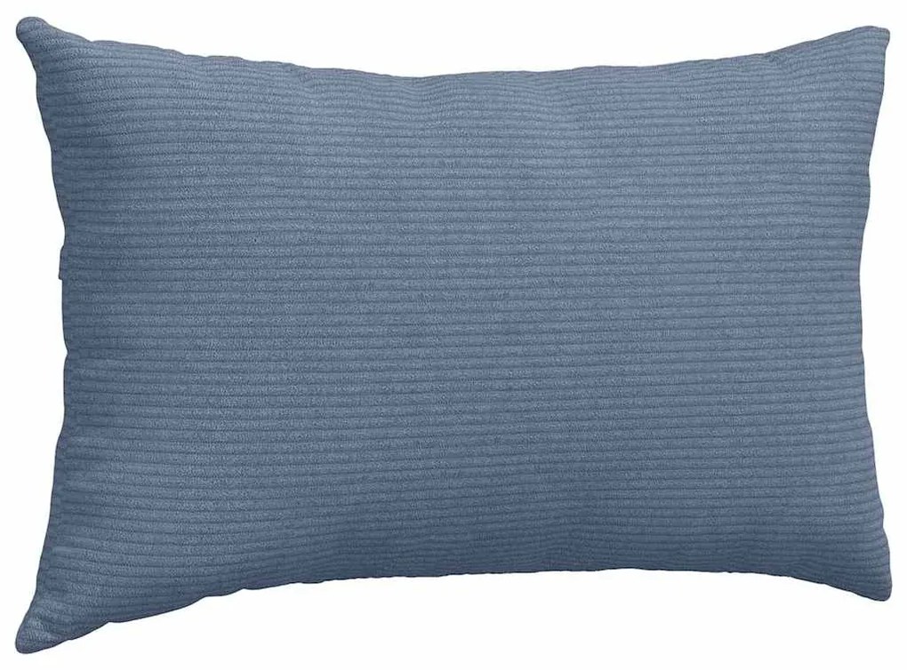 vidaXL Μαξιλάρι Καναπέ 2 pcs Μπλε 50 x 30 cm Υφασμάτινο Κορντουρά