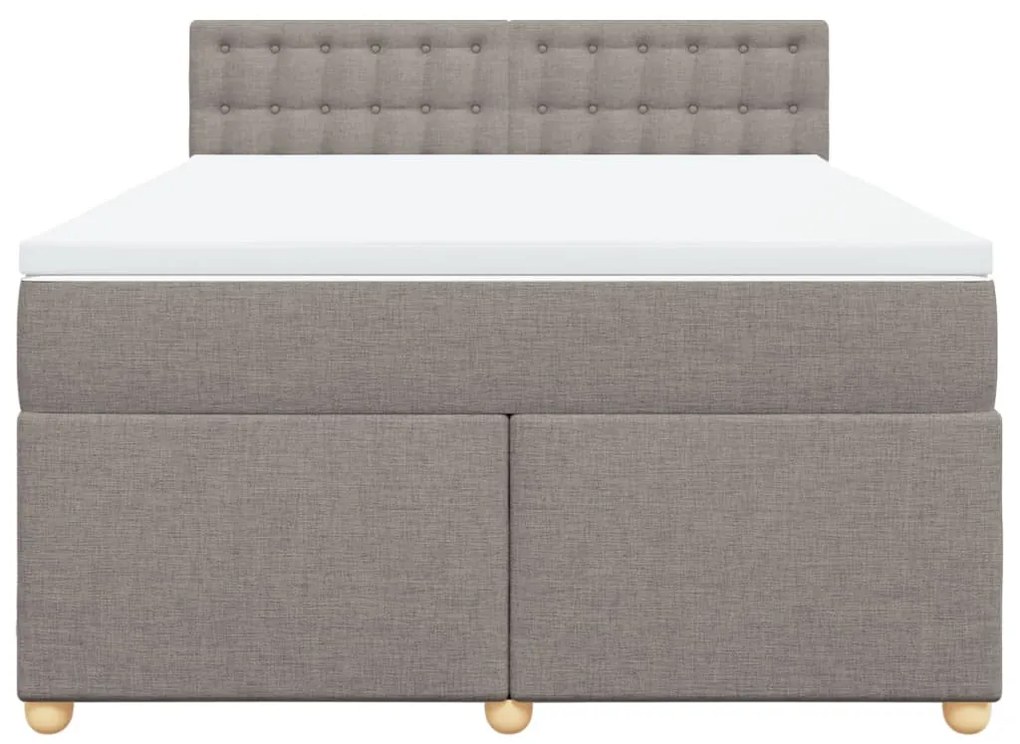 ΚΡΕΒΑΤΙ BOXSPRING ΜΕ ΣΤΡΩΜΑ TAUPE 140X190 ΕΚ. ΥΦΑΣΜΑΤΙΝΟ 3286693