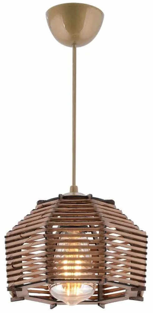 Φωτιστικό Οροφής Sare 390FLH2275 18x18x55cm 1xE27 40W Gold-Brown Opviq