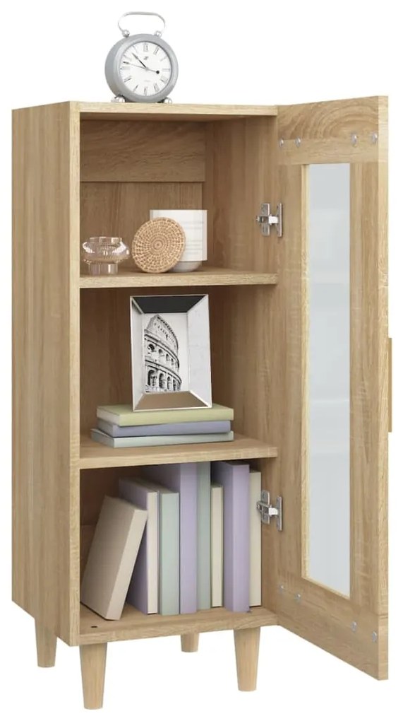 vidaXL Ντουλάπι Sonoma Δρυς 34,5x34x90 εκ. από Επεξεργασμένο Ξύλο