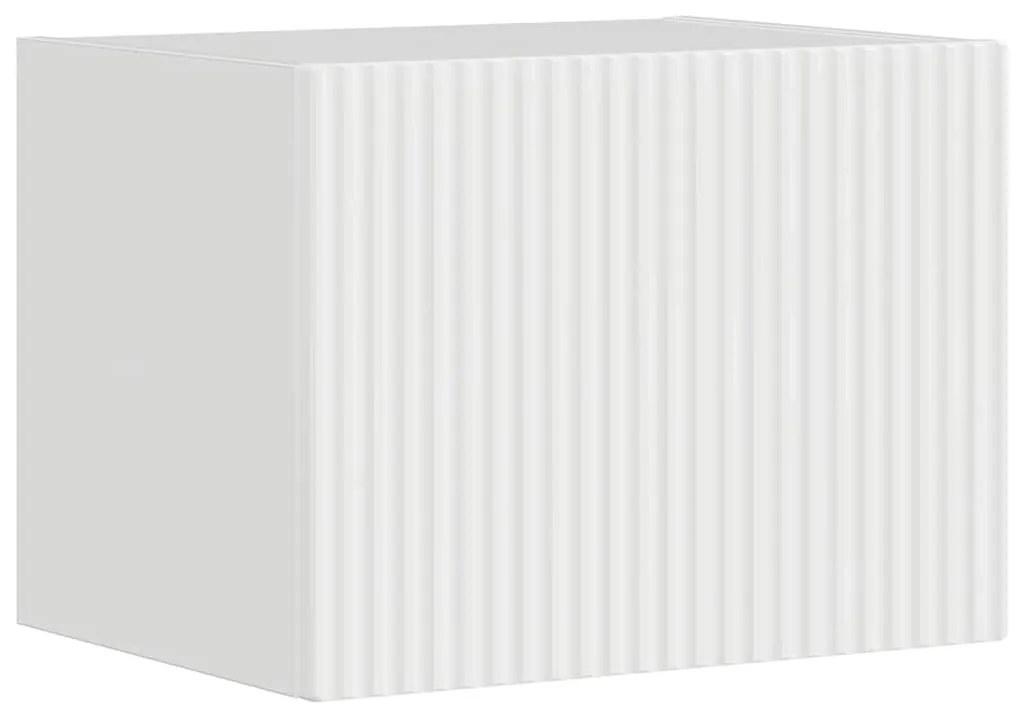 vidaXL Ντουλάπι Τηλεόρασης Τοίχου Λαμπερό Λευκό 60 x 31 x 29.5 εκ