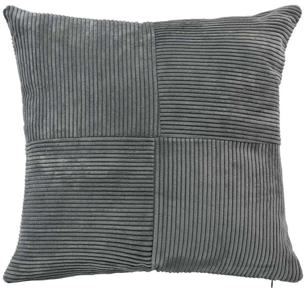 Μαξιλάρι Διακοσμητικό (Με Γέμιση) Parallel 374-225-505 Dark Grey 43X43 Ύφασμα