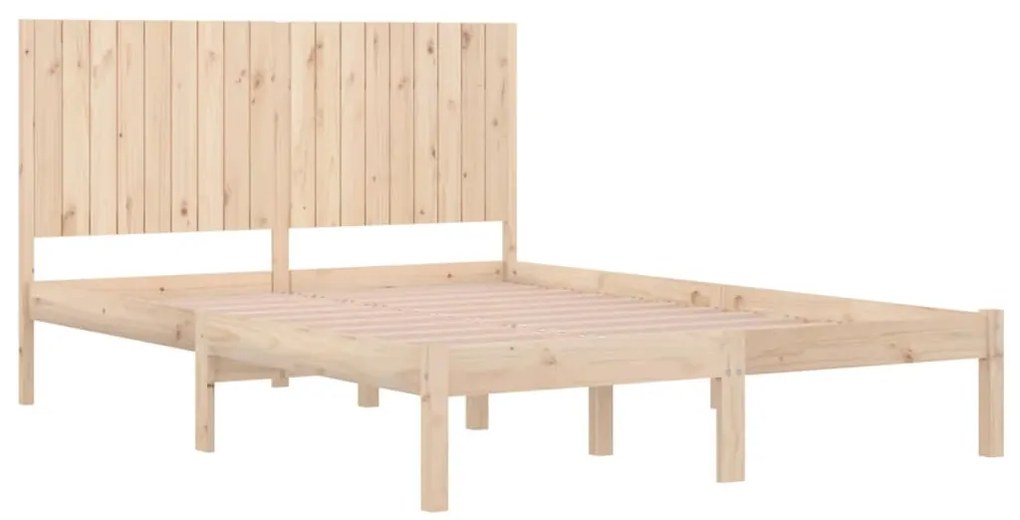 vidaXL Πλαίσιο Κρεβατιού 180 x 200 εκ. Μασίφ Ξύλο Super King Size