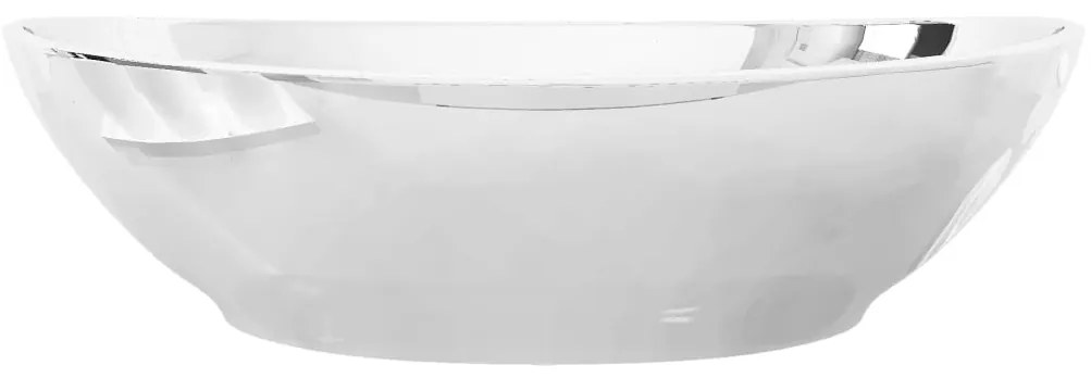 vidaXL Νιπτήρας Ασημί 40 x 33 x 13,5 εκ. Κεραμικός