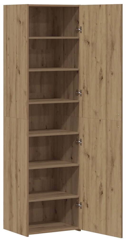 vidaXL Highboard από δρυ 50x42.5x185 εκ. Σχεδιασμένο ξύλο