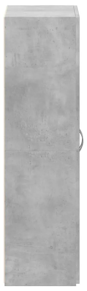 vidaXL Αρχειοθήκη Γκρι Σκυρ. 60x32x115 εκ. Επεξεργασμένο Ξύλο
