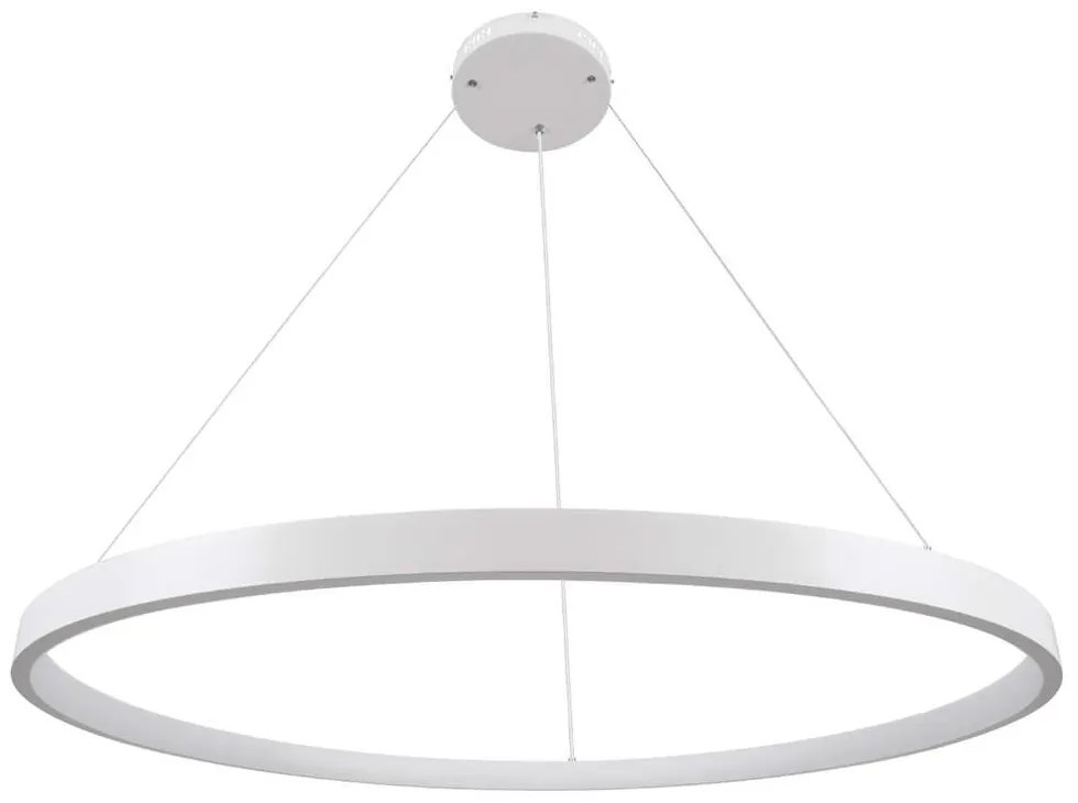 Φωτιστικό Οροφής Nemesis 61165 Led 75W Φ100cm White GloboStar Metal