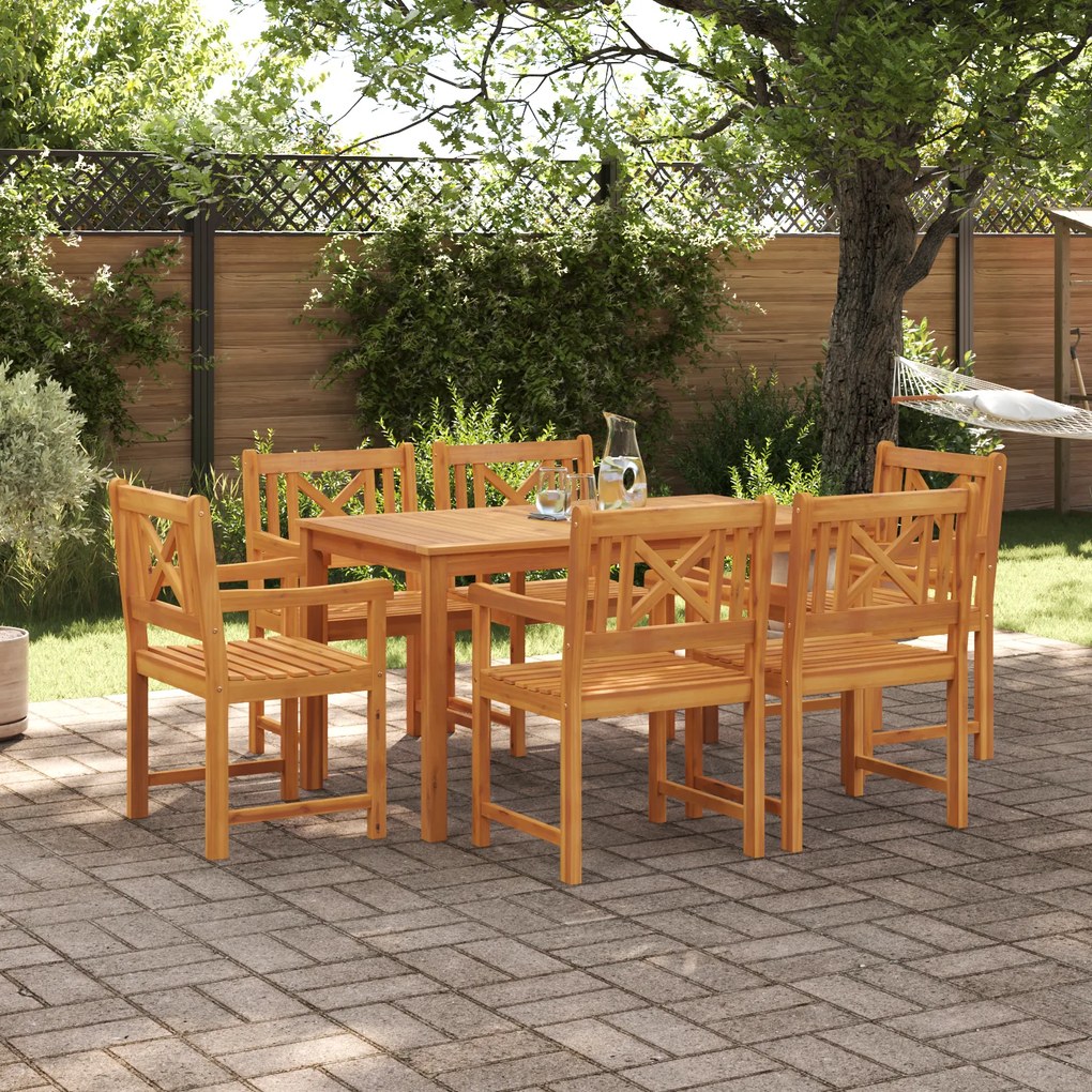 vidaXL Καρέκλες κήπου 2 τεμάχια, 56x56x90 εκ, από στερεό ξύλο ακακίας.