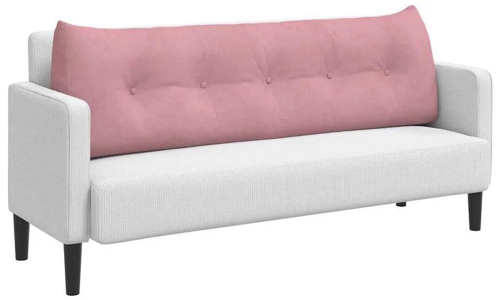 vidaXL Μαξιλάρι Πλάτης Ροζ 160 x 24 x 50 εκ Βελούδο
