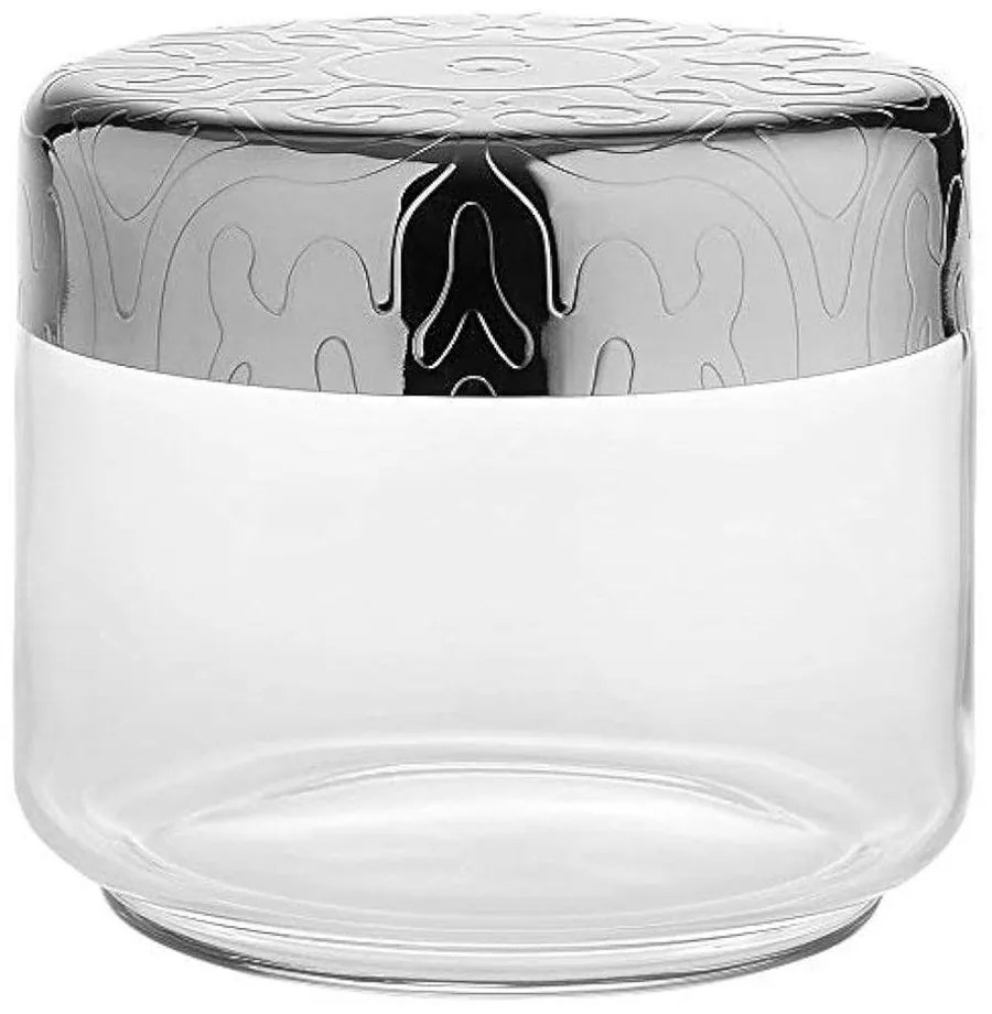 Βάζο Αποθήκευσης Γυάλινο Dressed MW21/50 500ml Clear-Inox Alessi Γυαλί