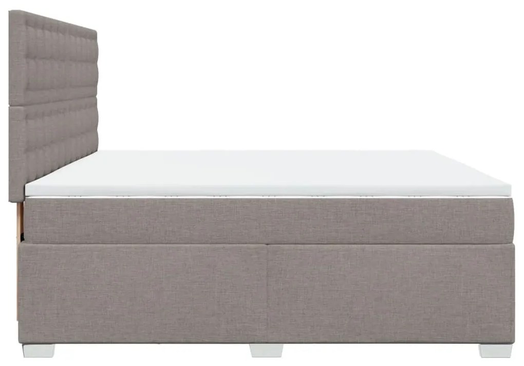 ΚΡΕΒΑΤΙ BOXSPRING ΜΕ ΣΤΡΩΜΑ TAUPE 200X200 ΕΚ. ΥΦΑΣΜΑΤΙΝΟ 3292913