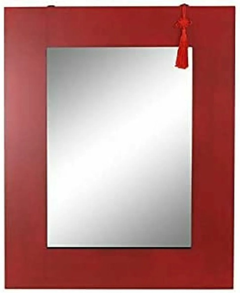 Τοίχο καθρέφτη DKD Home Decor Μαύρο Κόκκινο Ανατολικó 70 x 2 x 90 cm