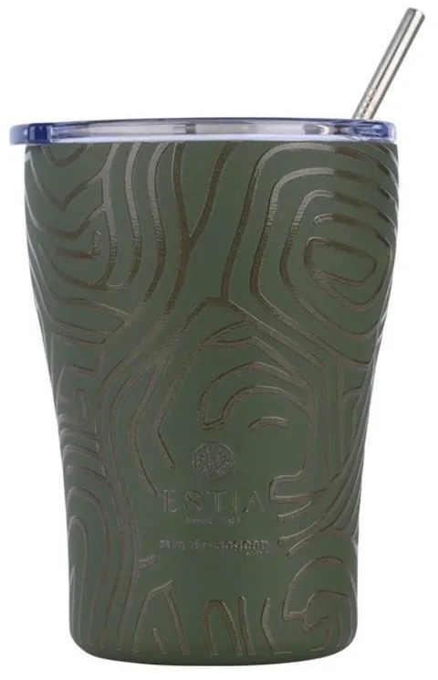 ESTIA ΘΕΡΜΟΣ COFFEE MUG SAVE THE AEGEAN 350ml OLIVE FLOW