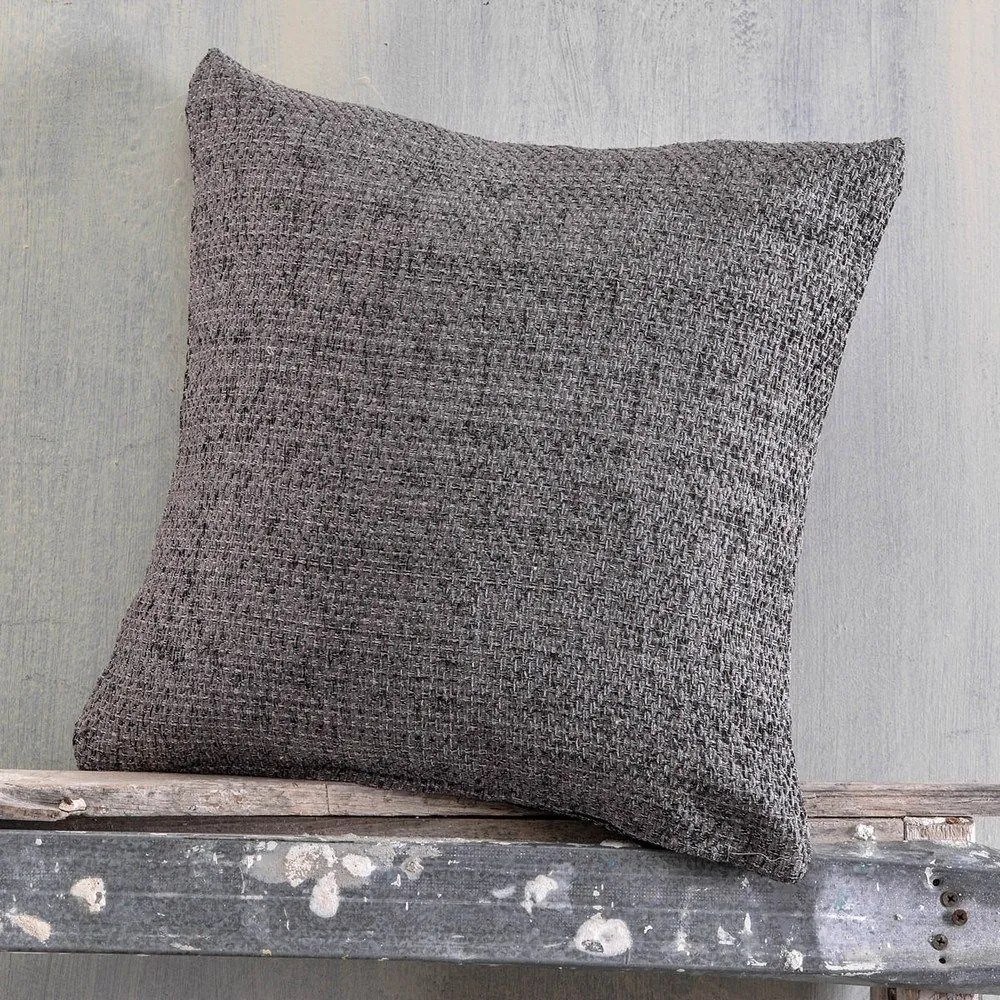 Μαξιλαροθήκη Διακοσμητική Rowen Grey Ρυθμός 40Χ40 Chenille,Cotton,Polyester