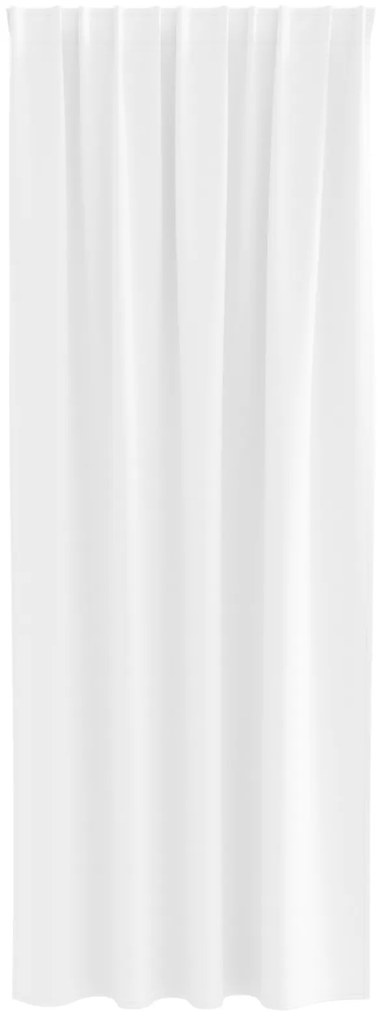 vidaXL Κουρτίνες Μαύρης Ύφανσης με Δαχτυλίδια 2 pcs Καθαρό Λευκό