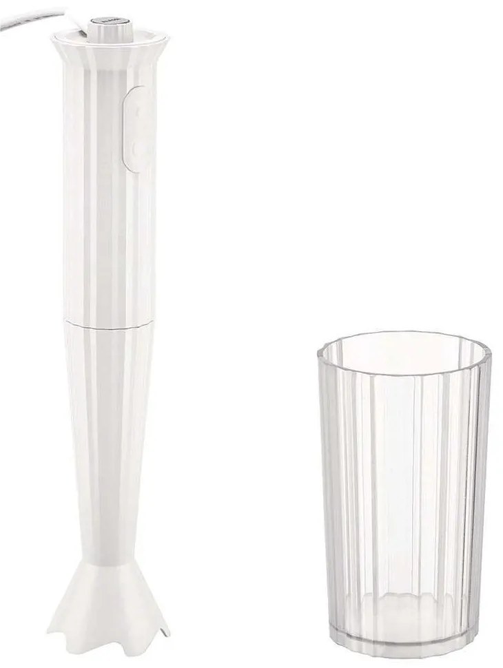 Ραβδομπλέντερ Plissé MDL10 W 7x34cm  White Alessi Plastic