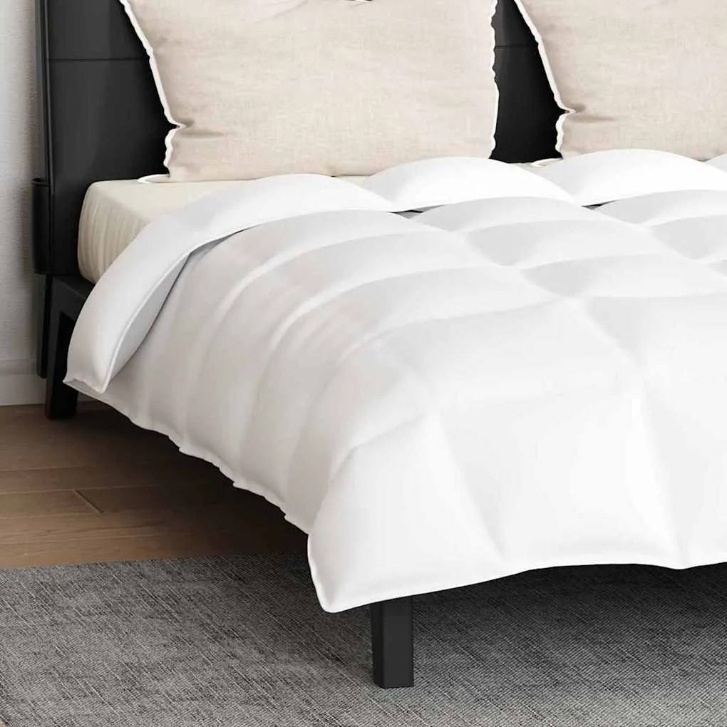 vidaXL Πάπλωμα Άλλο με μαξιλάρι 3 pcs Λευκό 240 x 200 cm Πούπουλο