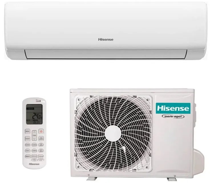 Κλιματιστικό Inverter Hisense Wings PRO KB70BT1E, 24000 BTU, A++/A+++, Έως 38 m2, Hi-Nano, I Feel, Λευκό