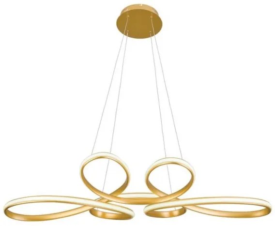 Κρεμαστό Φωτιστικό Οροφής LED Χρυσό Jill 4263100 Viokef-4263100-Χρυσό 4263100