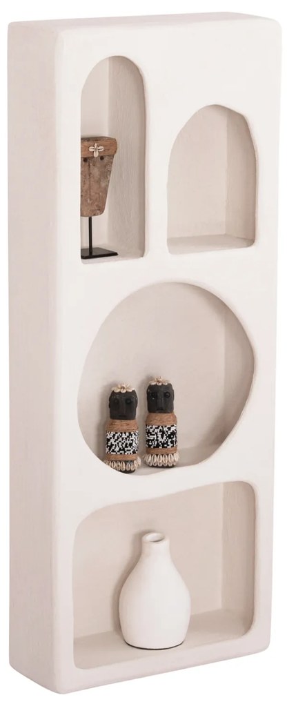 ΡΑΦΙΕΡΑ ΤΟΙΧΟΥ ΣΕΙΡΑ SANTORINI HM18069 MDF ΣΕ ΥΠΟΛΕΥΚΟ ΧΡΩΜΑ 47,5x18x120Υεκ. (1 Τεμμάχια)