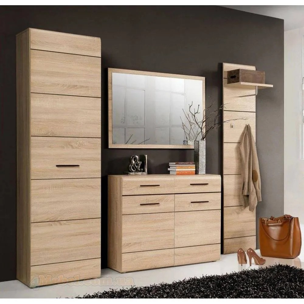 Ντουλάπα Μονόφυλλη Εισόδου Solo 55x34x197 Sonoma Wenge και MDF - TO-SOLOHALLC - TO-SOLOHALLC