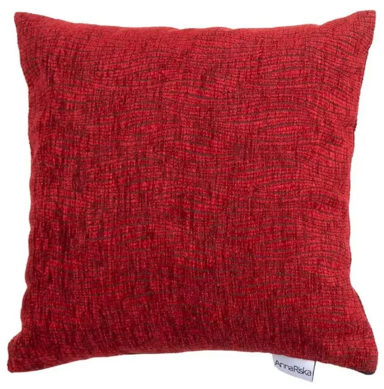 Μαξιλάρι Διακοσμητικό (Με Γέμιση) 1449 Red Anna Riska 42X42 Chenille