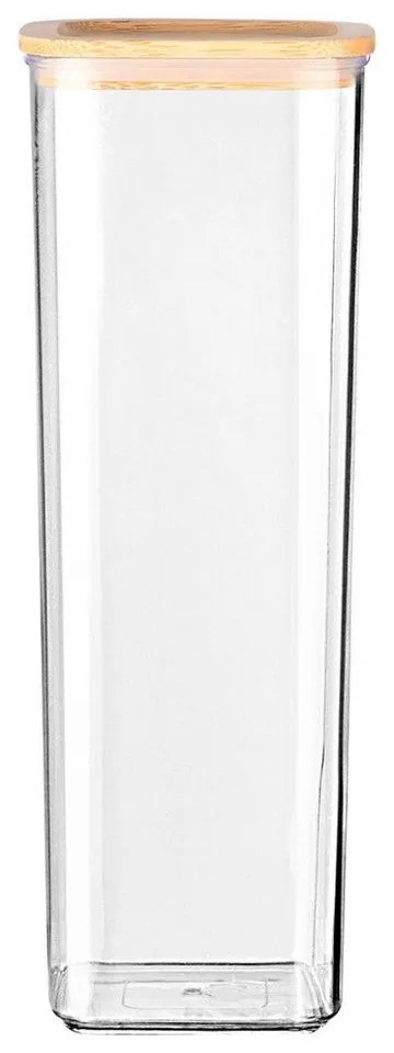 Δοχείο Αποθήκευσης Bamboo Essentials 01-24284 1700ml Στοιβαζόμενο Natural-Clear Estia Plastic,Bamboo