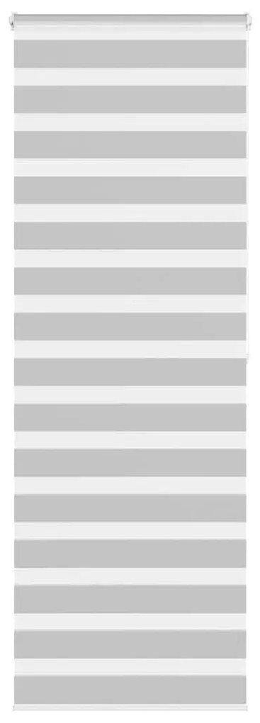 vidaXL Ζέβρα τυφλή Ανοιχτό Γκρι Πλάτος υφάσματος 65,9 εκ. Πολυεστέρας