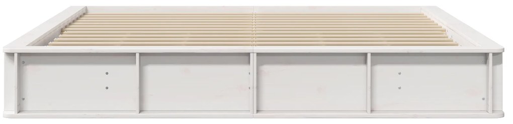 vidaXL Σκελετός Κρεβατιού με αποθήκευση Λευκό 200 x 200 cm ξύλο