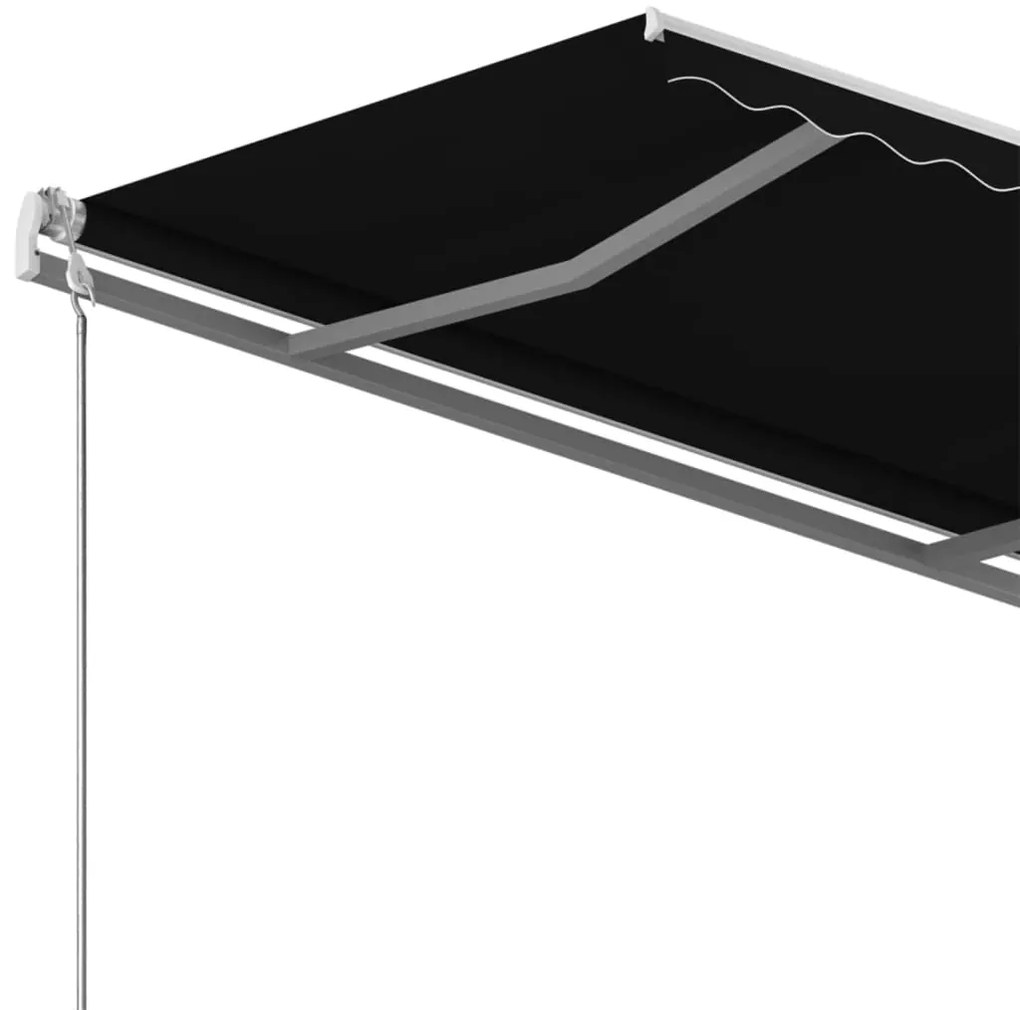 vidaXL Τέντα Συρόμενη Χειροκίνητη Ανεξάρτητη Ανθρακί 400 x 350 εκ.