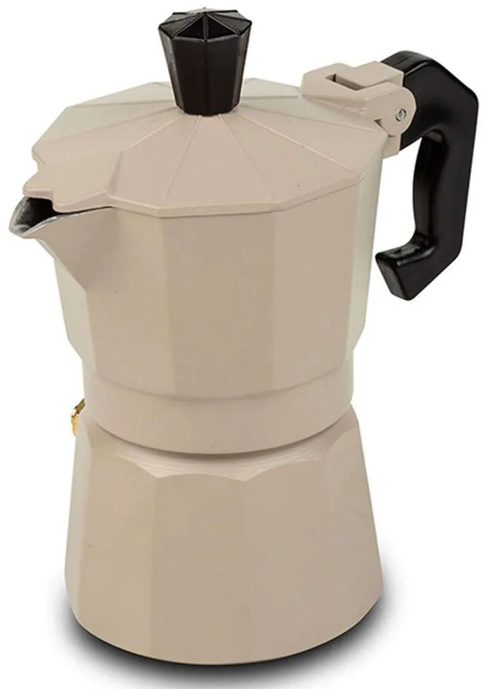 Καφετιέρα Espresso Misty 10-174-020 12x7x12,5cm 50ml Beige-Black Nava Aluminium