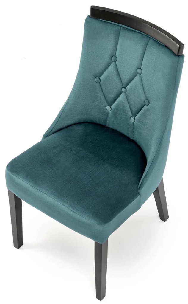 ROYAL chair, black / dark green Monolith 37