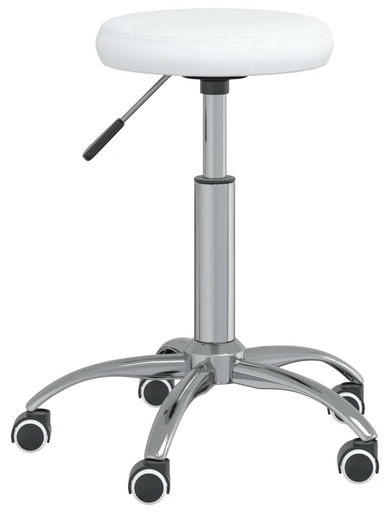 Καρέκλα Τραπεζαρίας Λευκή από Συνθετικό Δέρμα