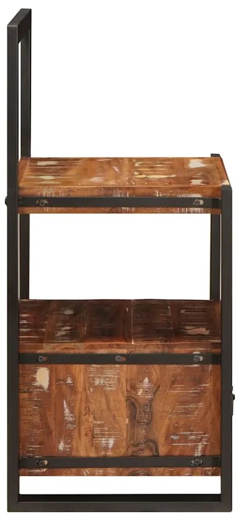 vidaXL Βάση Ρούχων Πολύχρωμο 40 x 40 x 90 cm Στερεό Ανακτηθέν Ξύλο