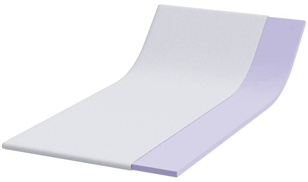 vidaXL Στρώματα Λευκό 90 x 200 cm 100% ύφασμα πολυεστέρα με τζακάρ