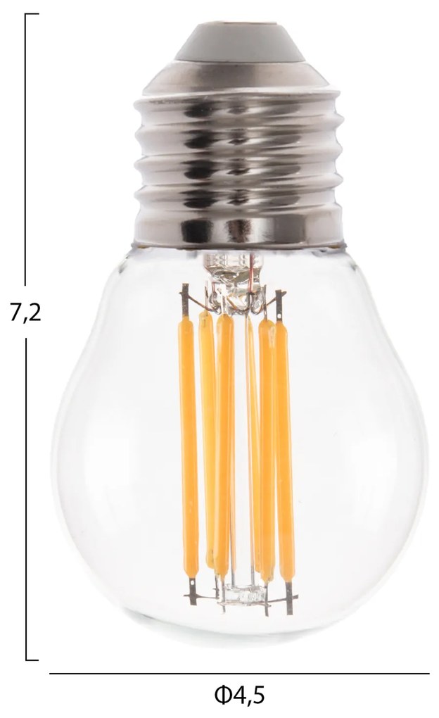 ΛΑΜΠΤΗΡΑΣ HM4046.01 LED FILAMENT 6W E27 3000K ΔΙΑΦΑΝΟ DIMMABLE - 3000K - HM4046.01